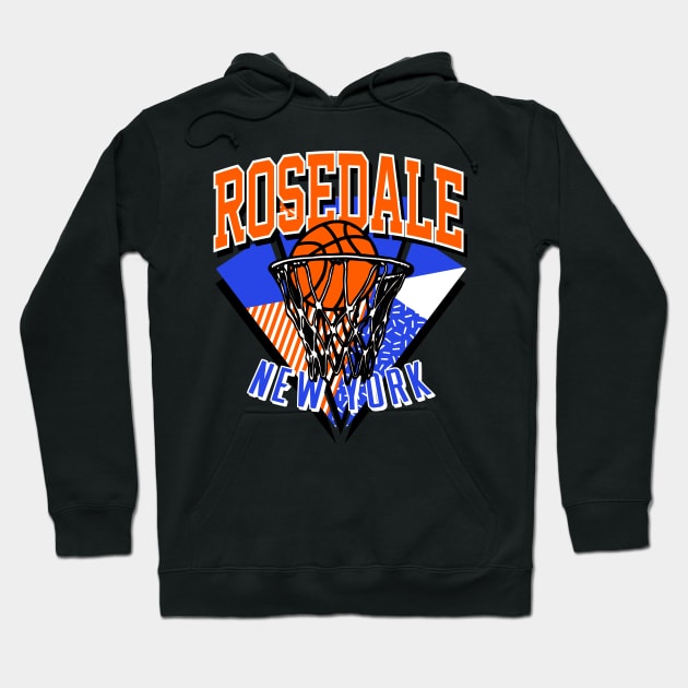 Rosedale New York Basketball Throwback Hoodie by funandgames